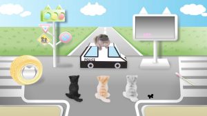 猫専用交通安全動画