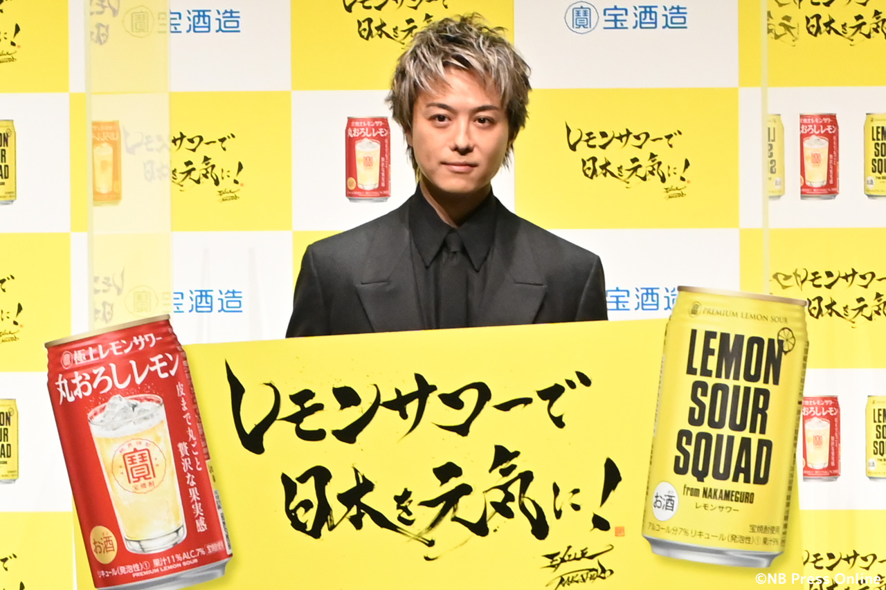 Exile Tribeで一番お酒が強いのは Takahiroの達筆も披露 レモンサワーで日本を元気に プロジェクト発表会 Nb Press Online