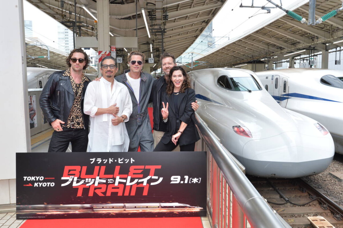映画『ブレット・トレイン』史上初!!新幹線での“動く”レッドカーペット・イベント
