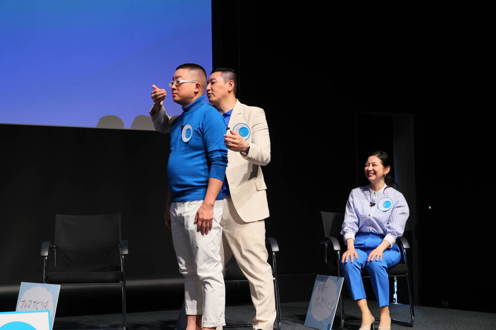 チョコプラ扮する謎の業界人?財津啓司(財津チャンネル)×息綺麗(いきき・れい)、フレッシャーズの悩みにその場で回答! NB Press