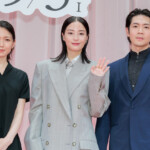 映画『遠い山なみの光』完成披露舞台挨拶