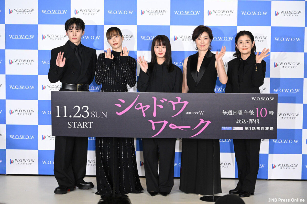 「連続ドラマW シャドウワーク」完成報告会