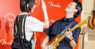 霜降り明星・粗品＆あのちゃん「Fender Flagship Tokyo 1日店長就任式」